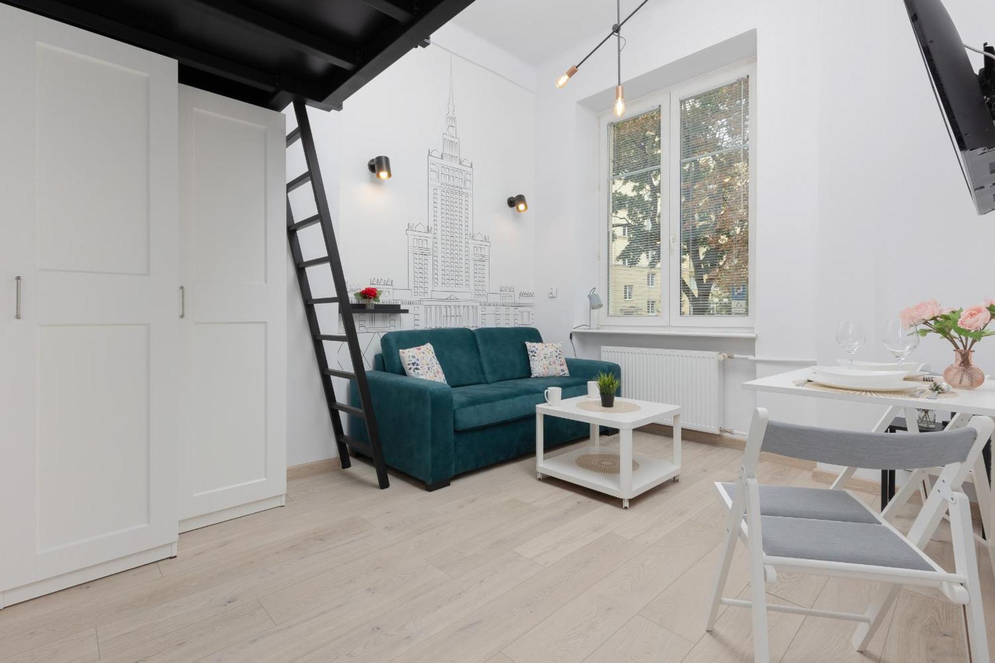 Aleja Wyzwolenia Studio with Mezzanine Warsaw Downtown by Noclegi Renters Экстерьер фото